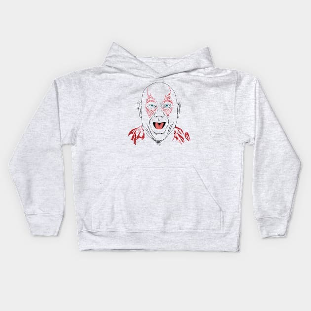 Drax the Destroyer Kids Hoodie by @johnnehill